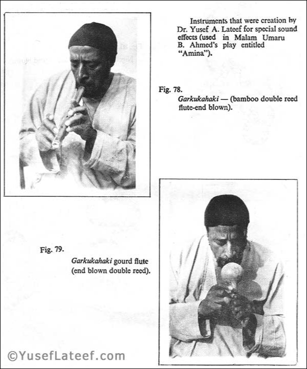 Instruments that were created by Dr. Yusef Lateef