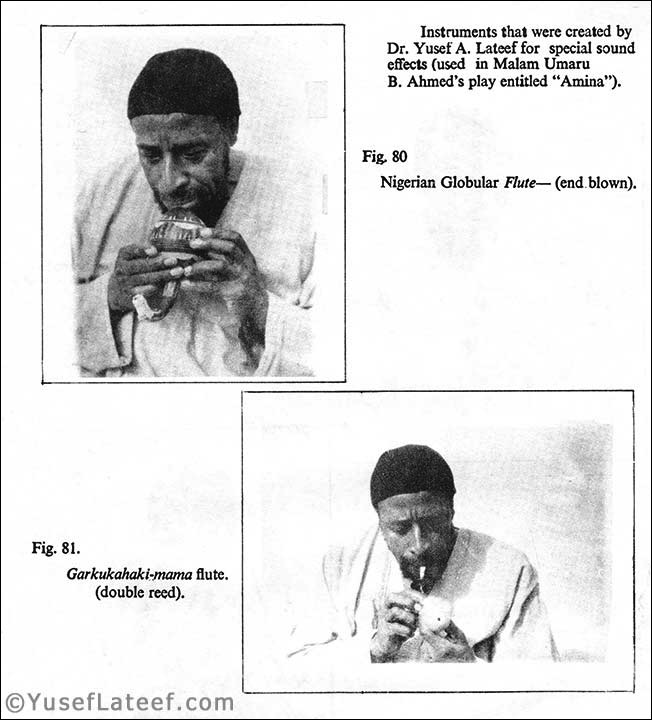 Instruments that were created by Dr. Yusef Lateef